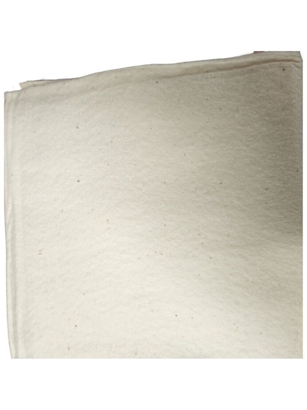 Natural Cotton Batting 36x40, Microwave Safe Quilting Fabric for Potato Bags, Se
